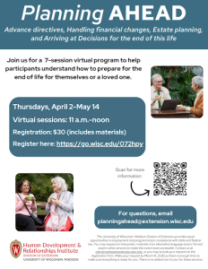 Spring Virtual Planning AHEAD